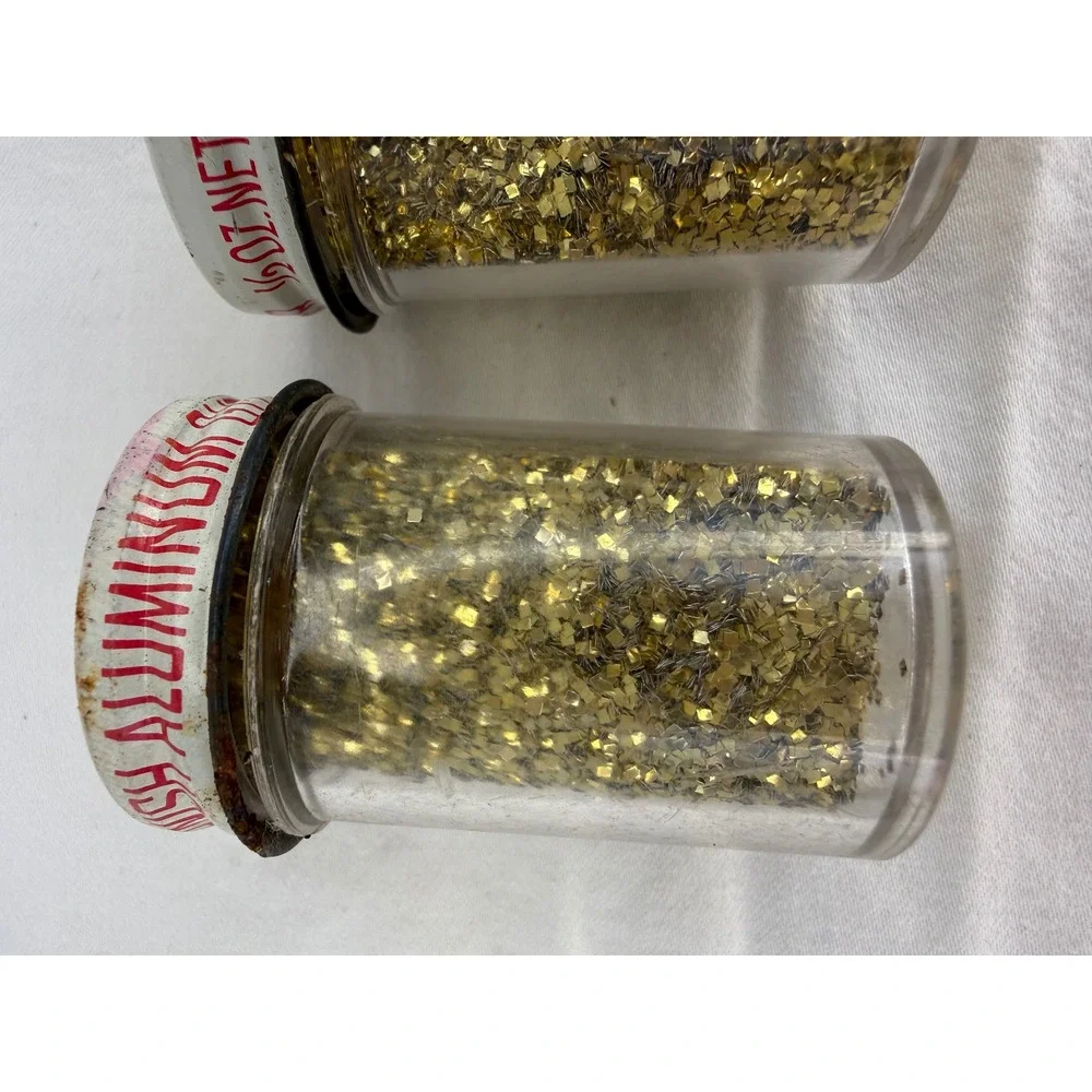 Vintage SPARKL-IT Gold Glitter Two (2) 0.5 oz. Jars‎
